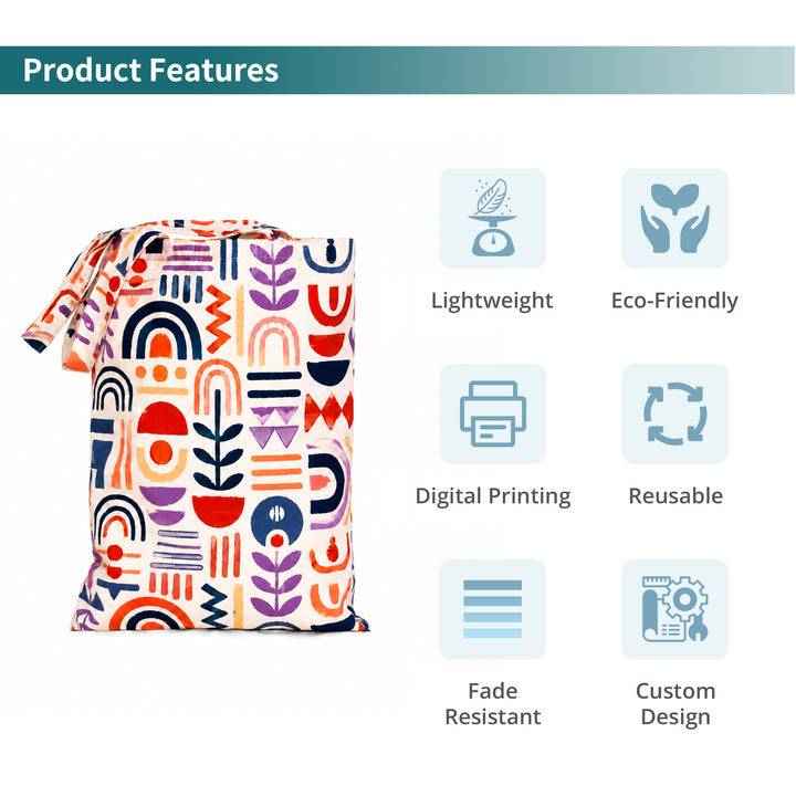 Custom Tote Bag with Full-Surface Printing