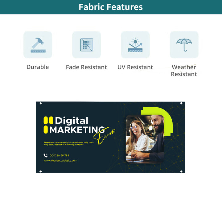 Custom Polyester Fabric Indoor Banners