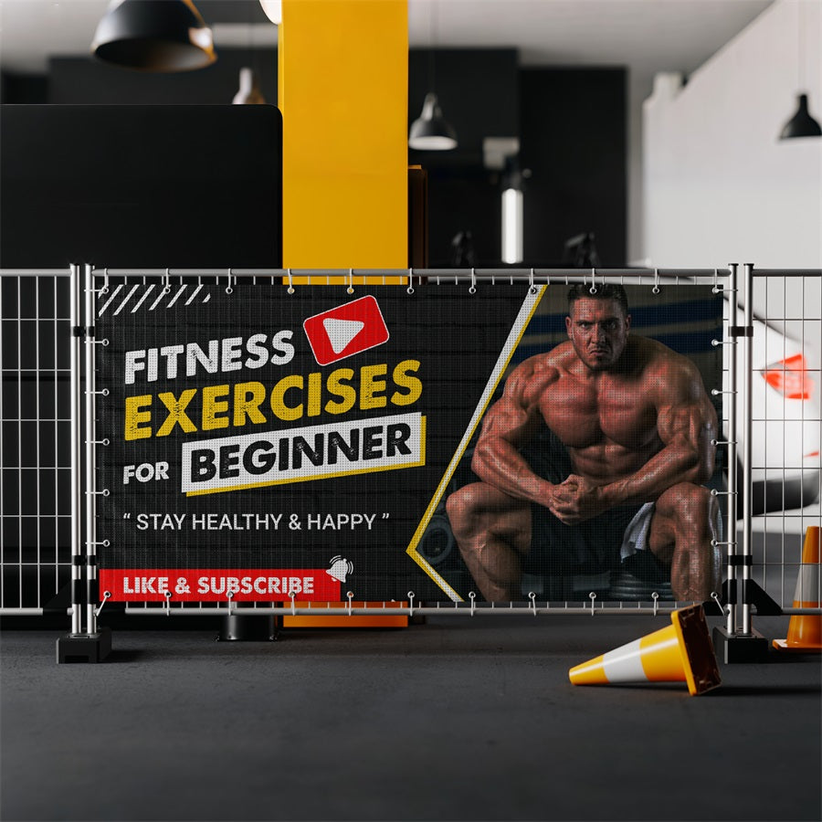 Custom Vinyl Mesh Fence Banners