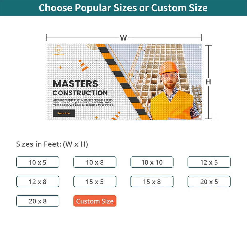 Custom Vinyl Mesh Fence Banners