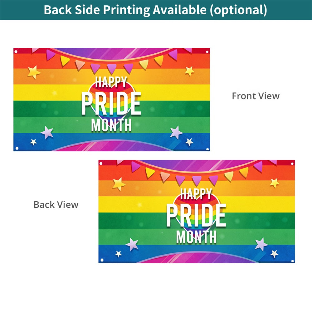 Custom Rainbow Pride Banners
