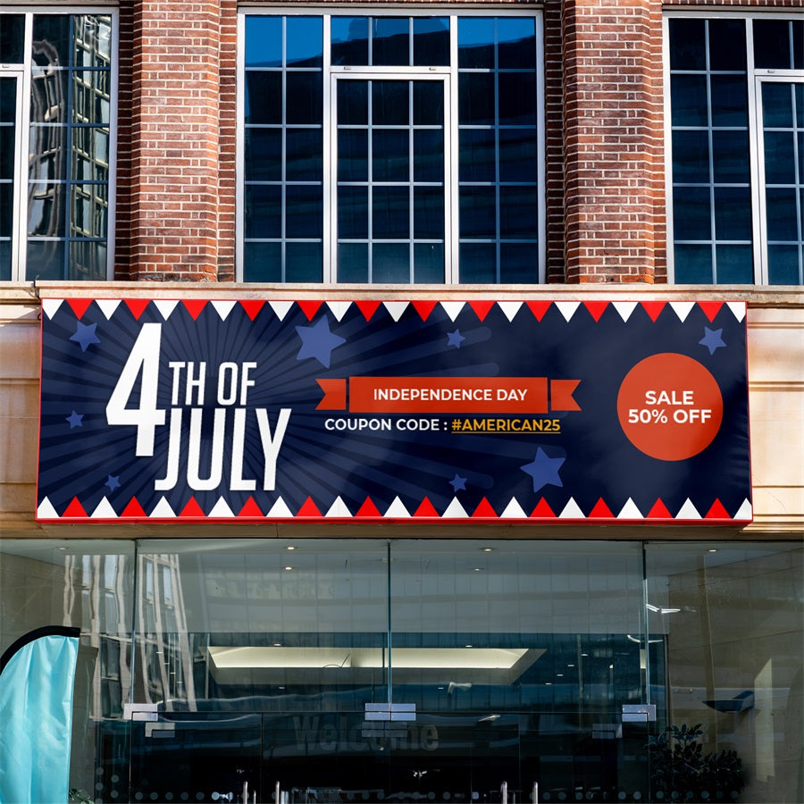 Custom 4th of July Banners