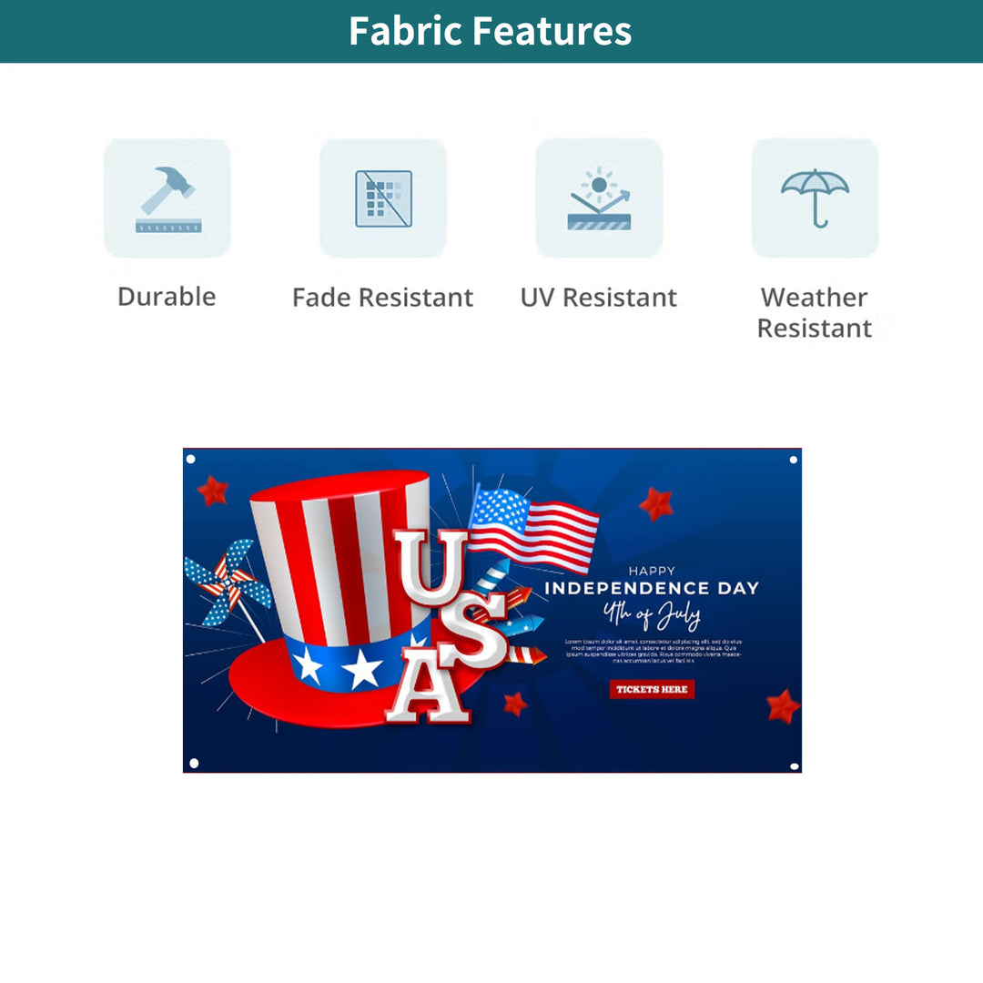 Custom 4th of July Banners