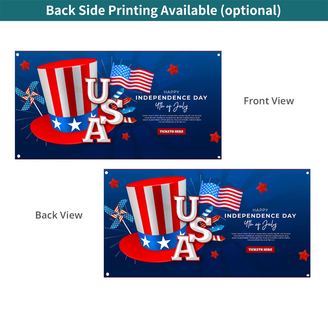 Custom 4th of July Banners
