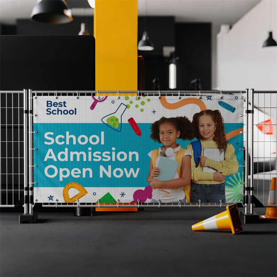 Custom Fabric Mesh Fence Banners