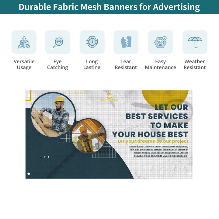 Custom Fabric Mesh Fence Banners