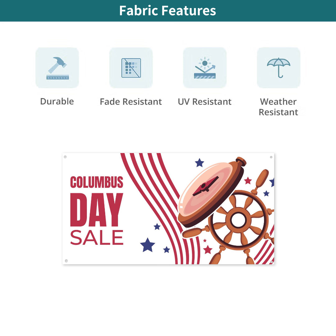 Custom Columbus Day Banners