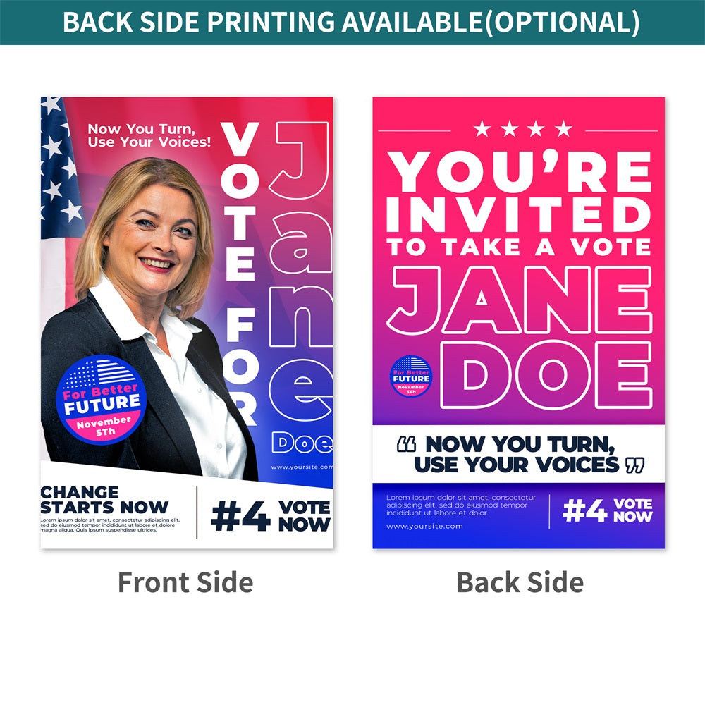 Custom Political Campaign Flyers