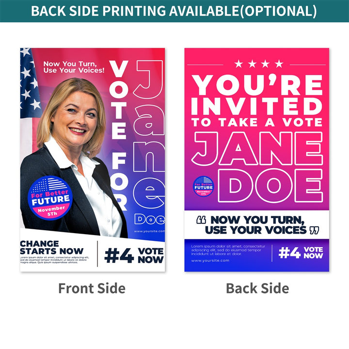 Custom Political Campaign Flyers