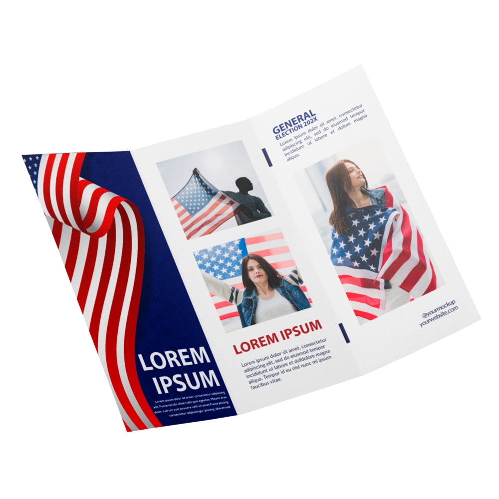 Custom Political Campaign Folded Flyers