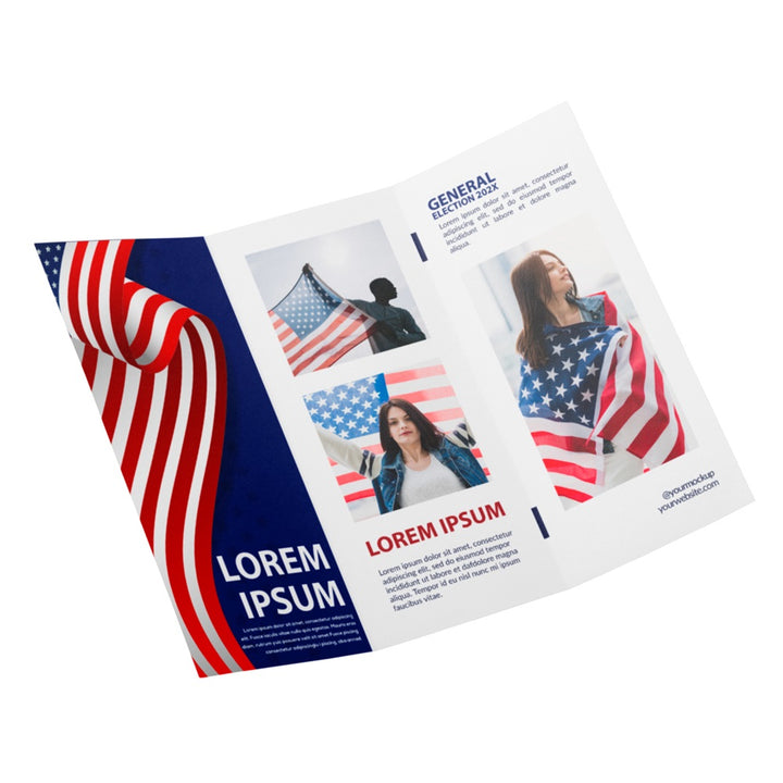 Custom Political Campaign Folded Flyers