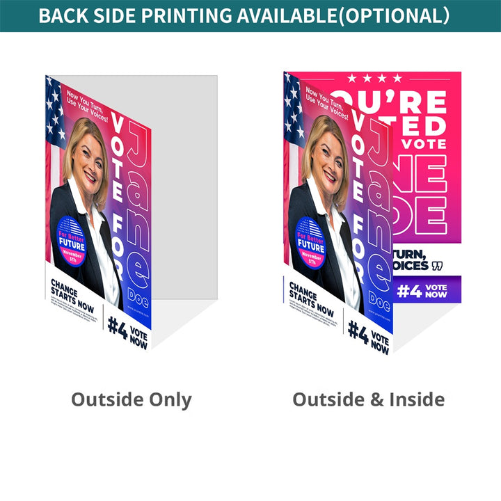 Custom Political Campaign Folded Flyers