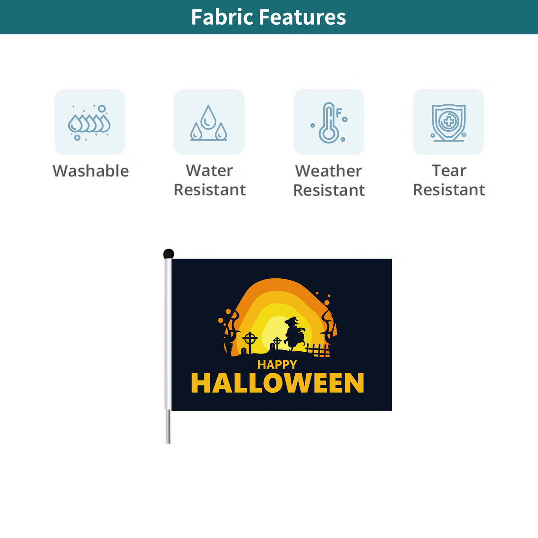Custom Halloween Hand Flags