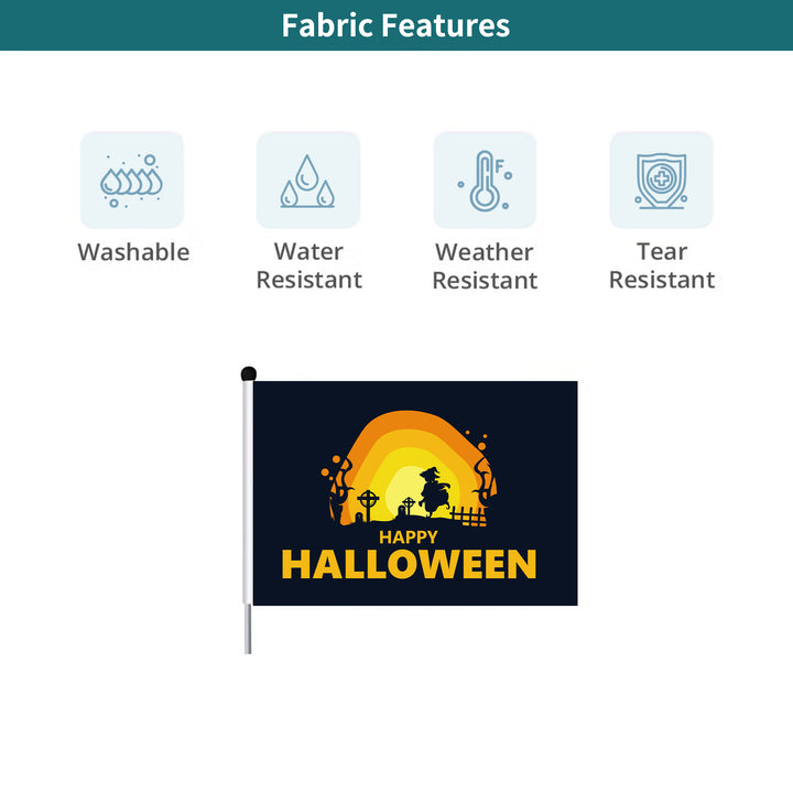 Custom Halloween Hand Flags