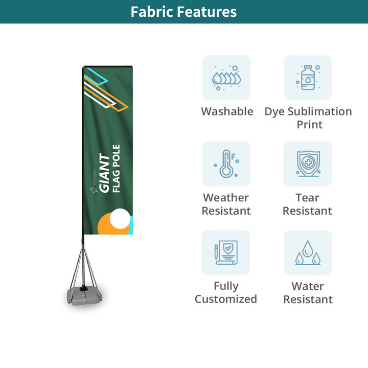 Custom Giant Flag Pole