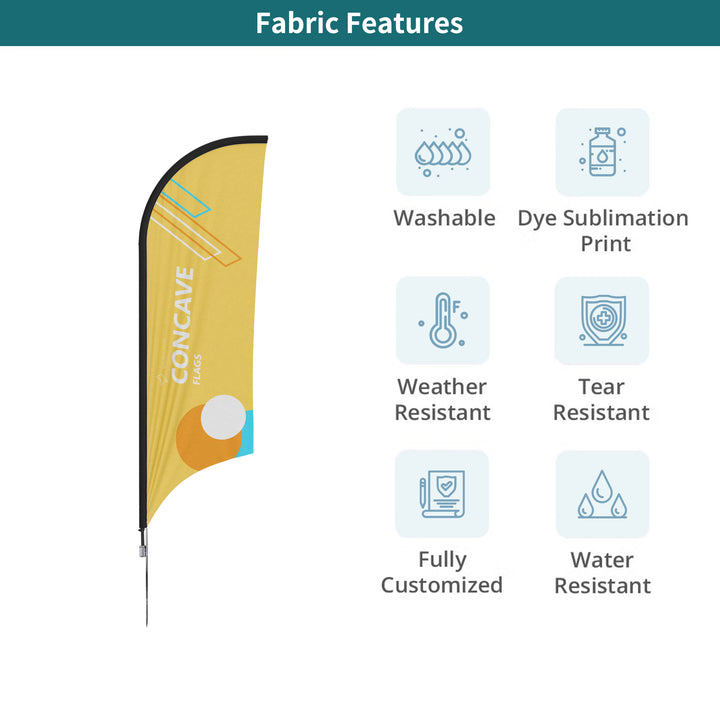 Custom Concave Flags