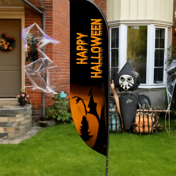 Custom Halloween Feather Flags