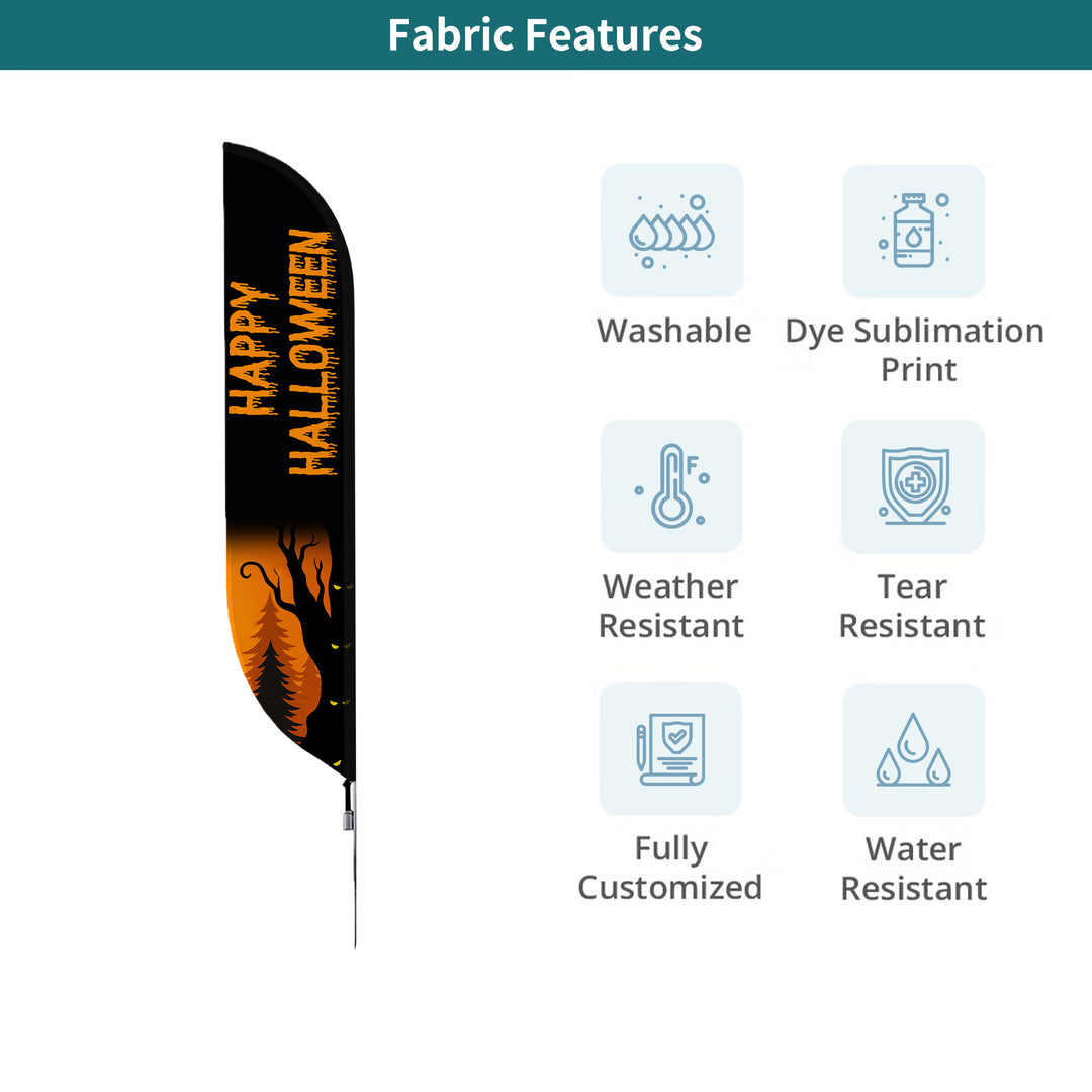 Custom Halloween Feather Flags