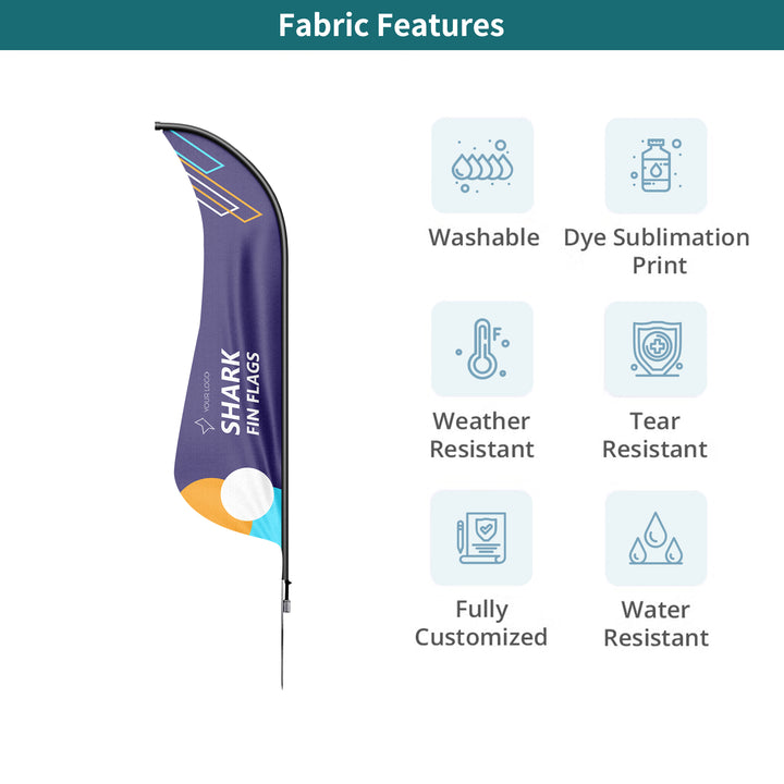 Custom Shark Fin Flags