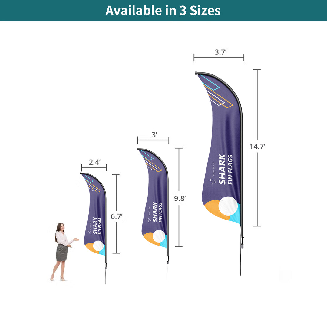 Custom Shark Fin Flags