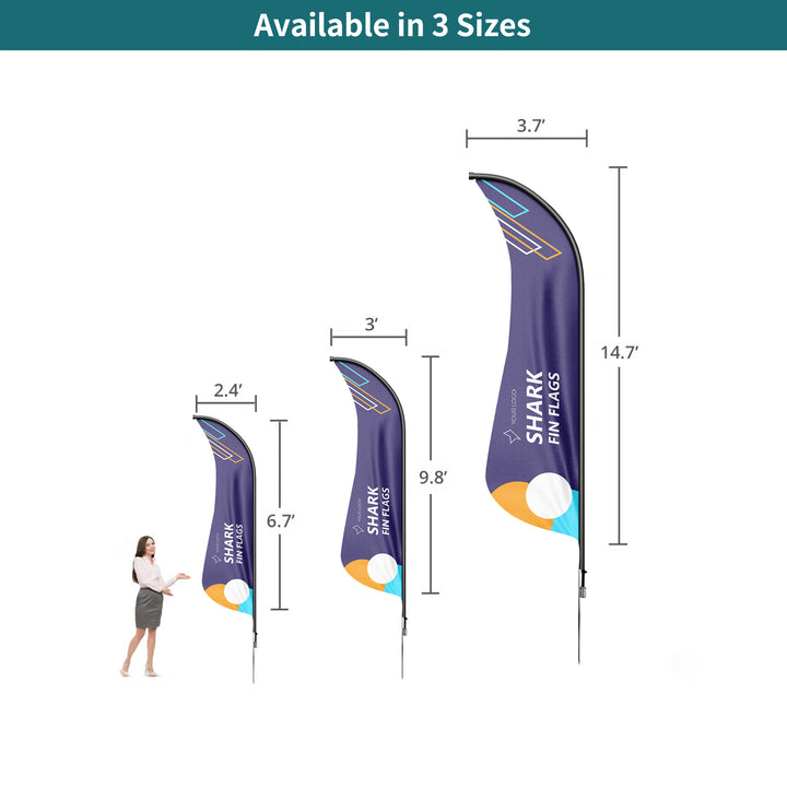 Custom Shark Fin Flags