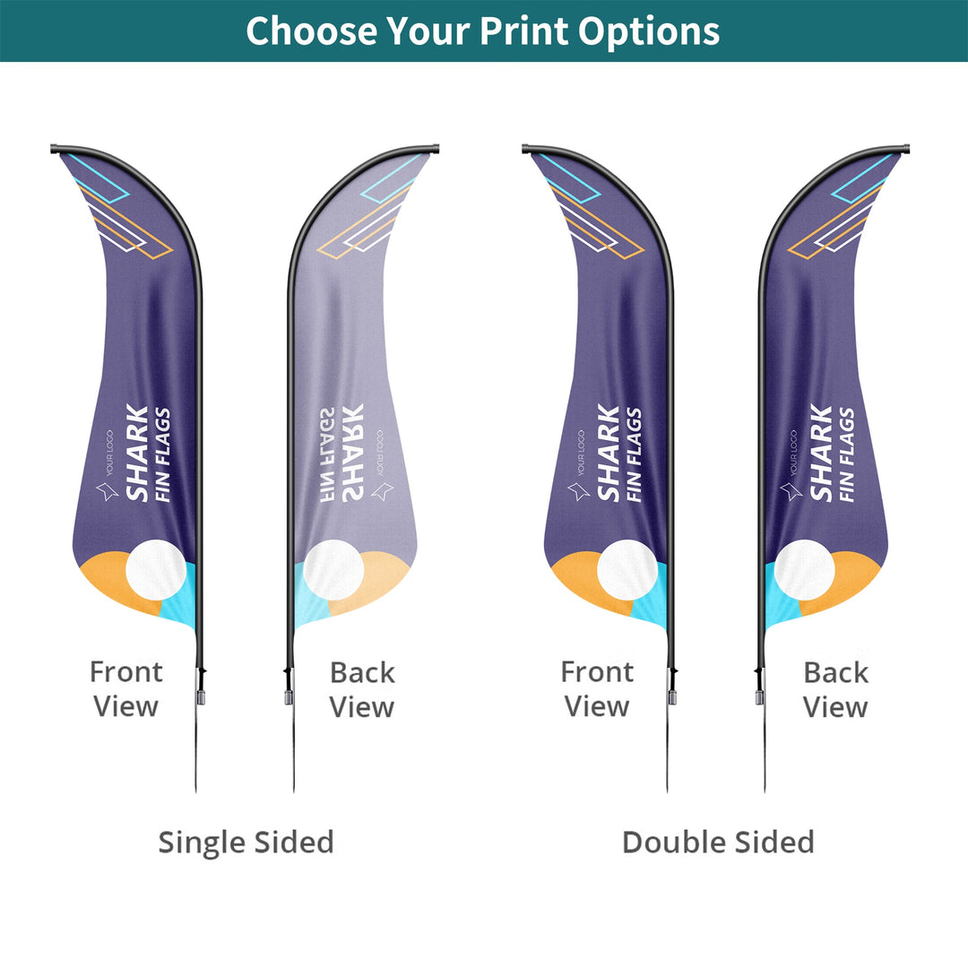 Custom Shark Fin Flags