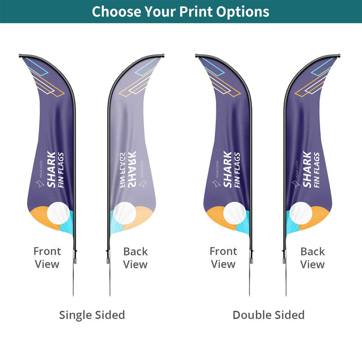 Custom Shark Fin Flags