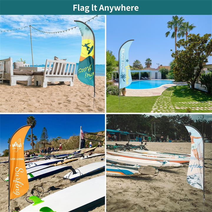 Custom Shark Fin Flags