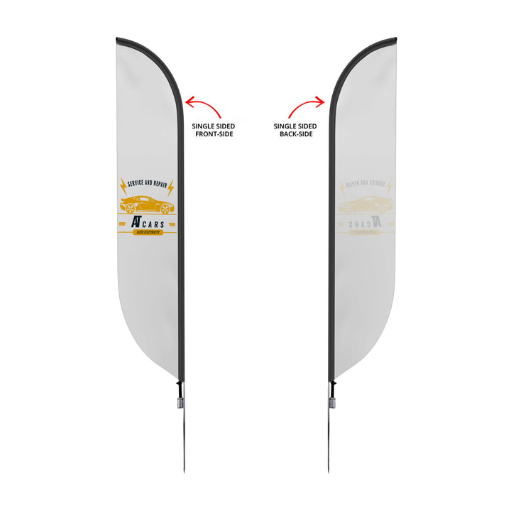 Custom Pre-Printed Testing Done Here Feather Flags
