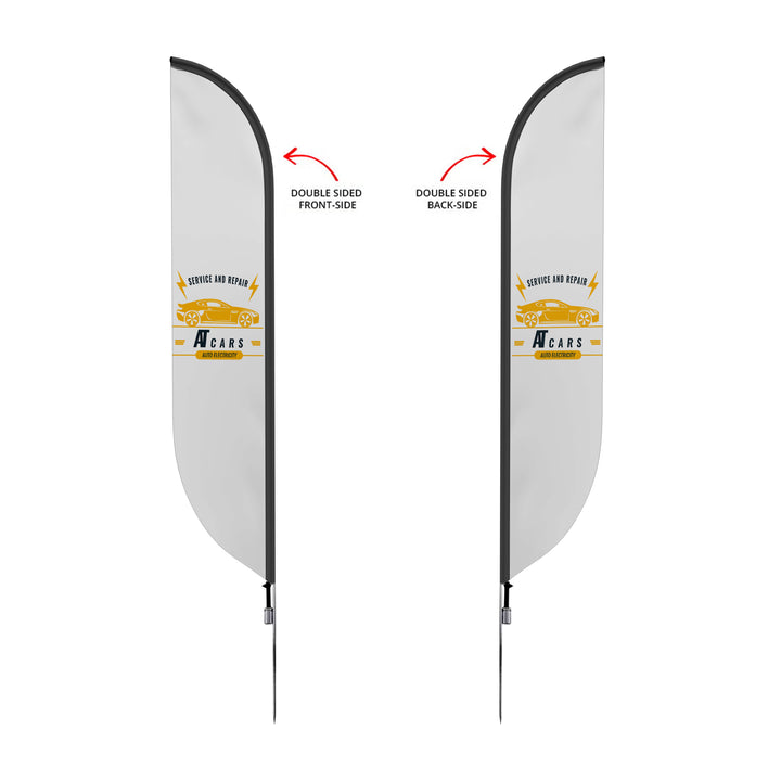 Custom Pre-Printed Testing Done Here Feather Flags