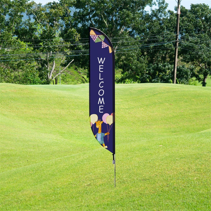 Custom Pre-Printed Welcome Feather Flags