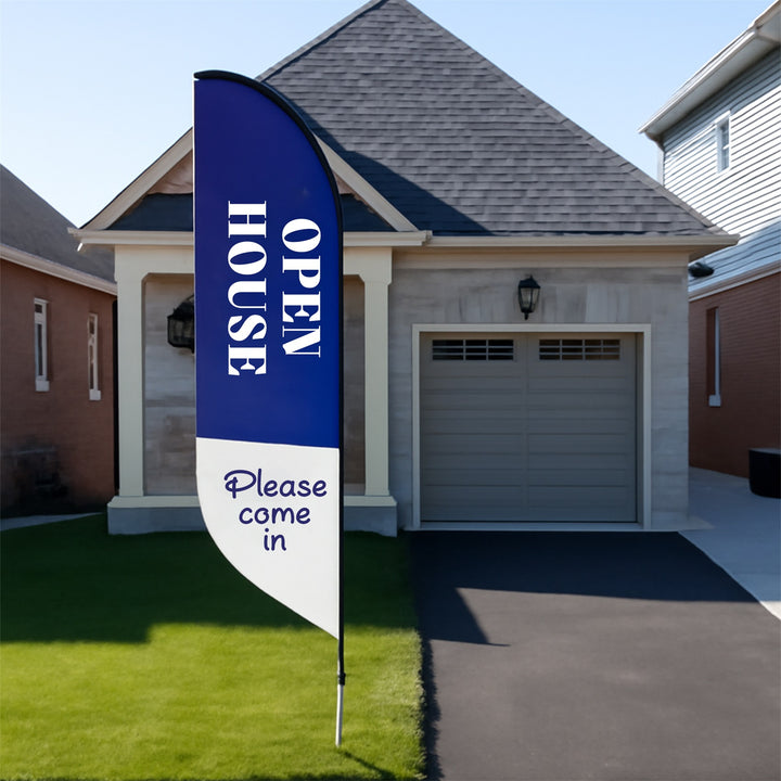 Custom Pre-Printed Open House Feather Flags