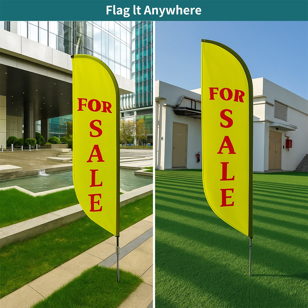 Custom Pre-Printed For Sale Feather Flags