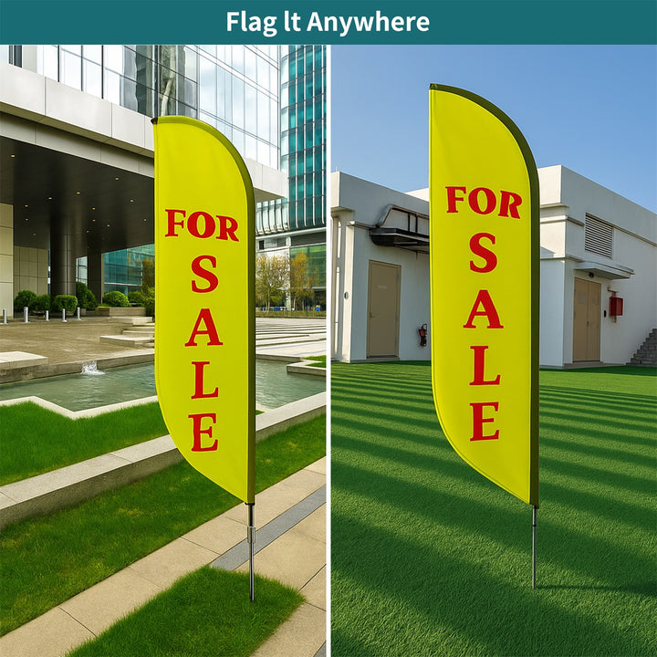Custom Pre-Printed For Sale Feather Flags
