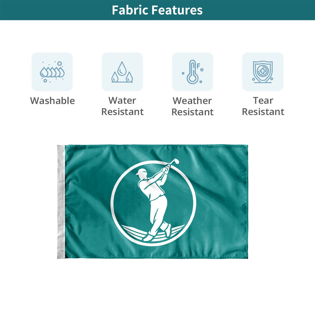 Custom Rectangle Golf Flags