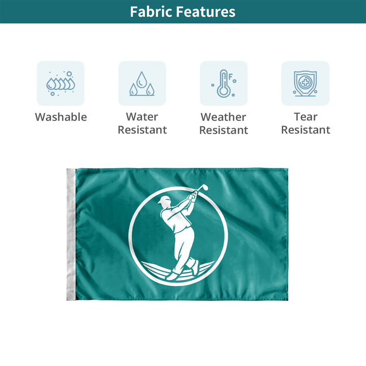 Custom Rectangle Golf Flags