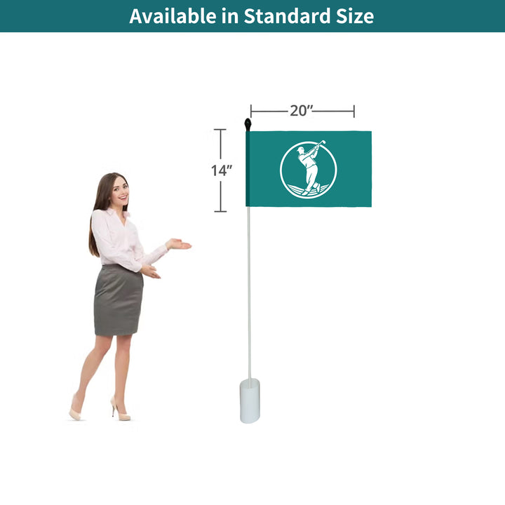 Custom Rectangle Golf Flags