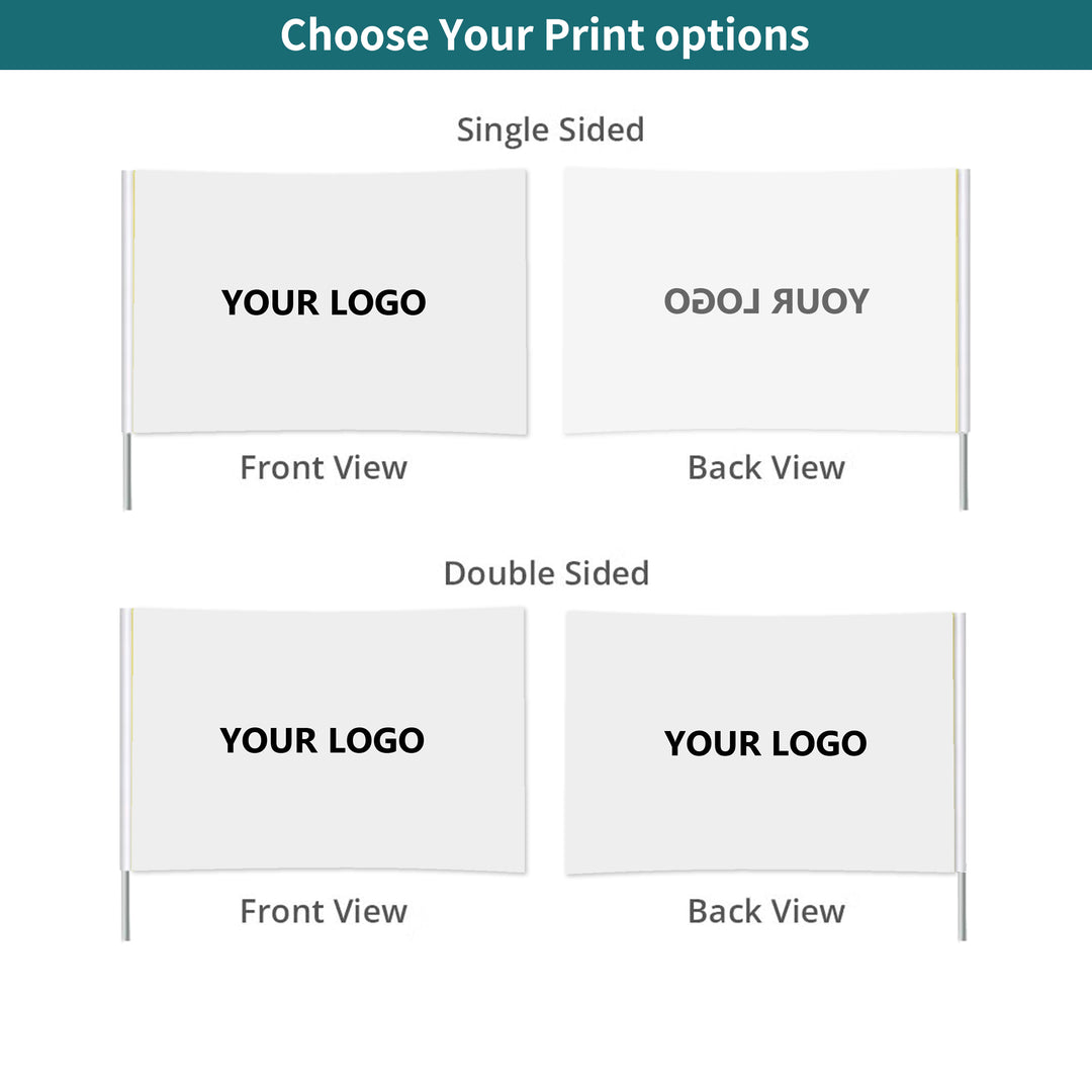 Custom Rectangle Golf Flags
