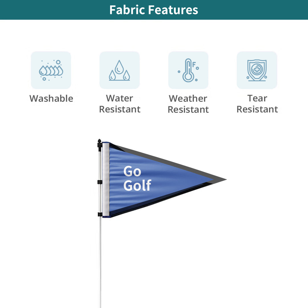 Custom Triangle Golf Flags