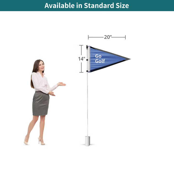 Custom Triangle Golf Flags