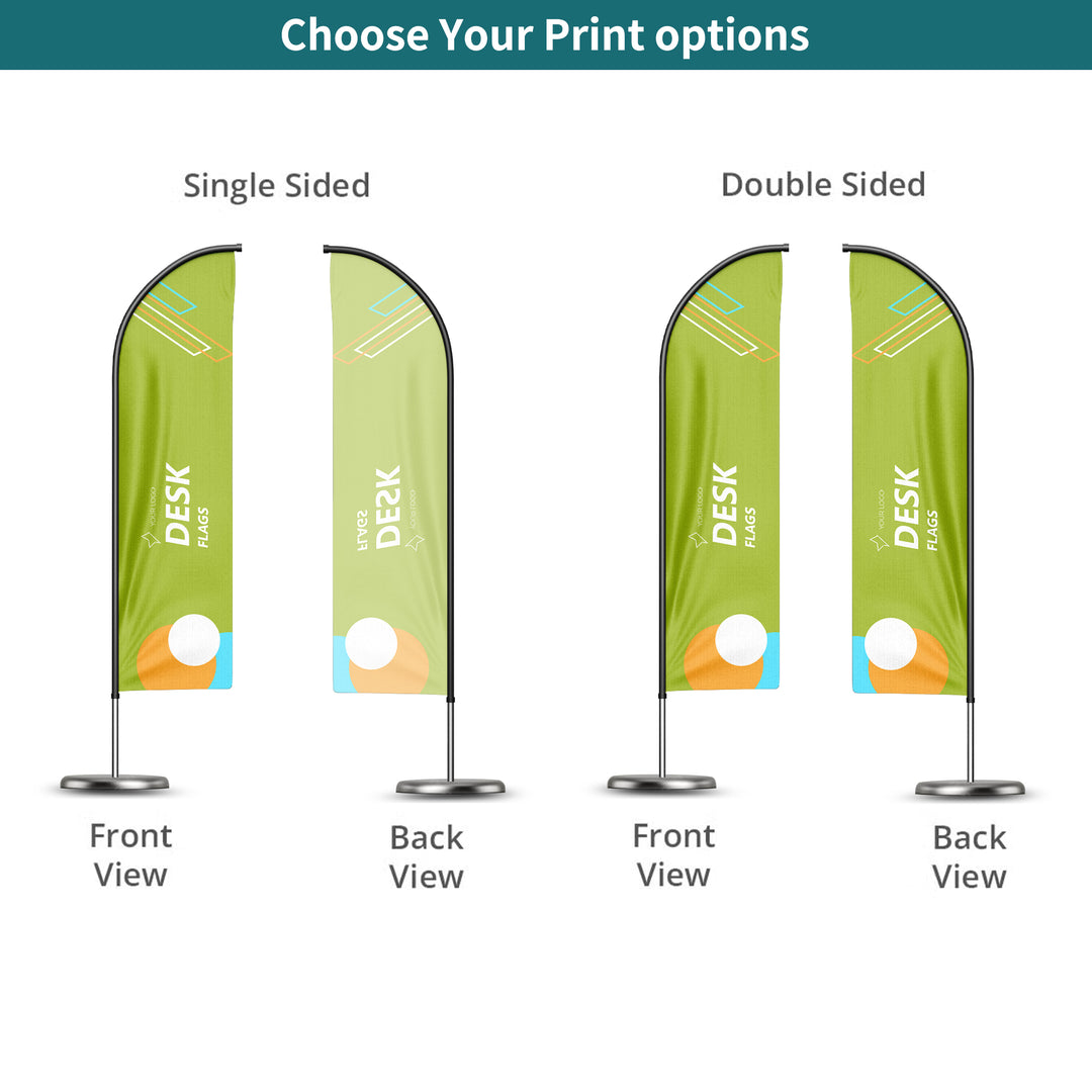 Custom Blade Desk Flags