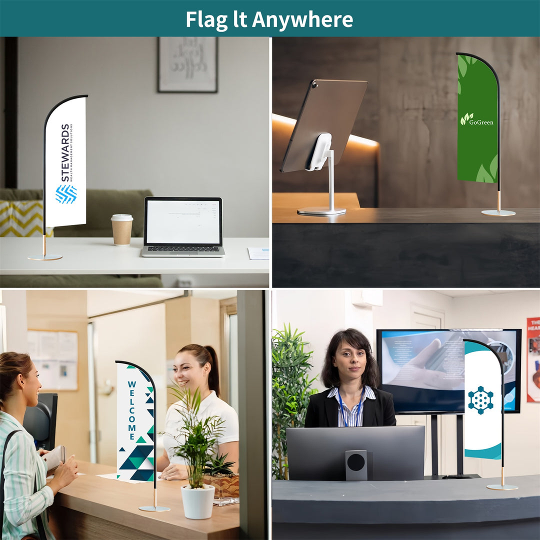 Custom Blade Desk Flags