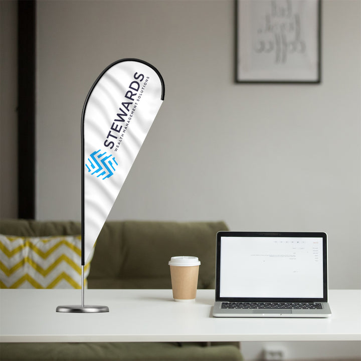 Custom Teardrop Desk Flags