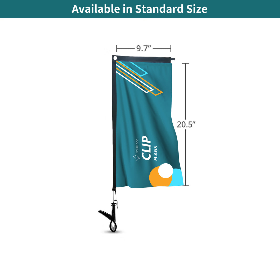 Custom Rectangle Clip Flags