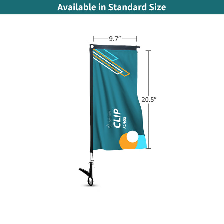 Custom Rectangle Clip Flags