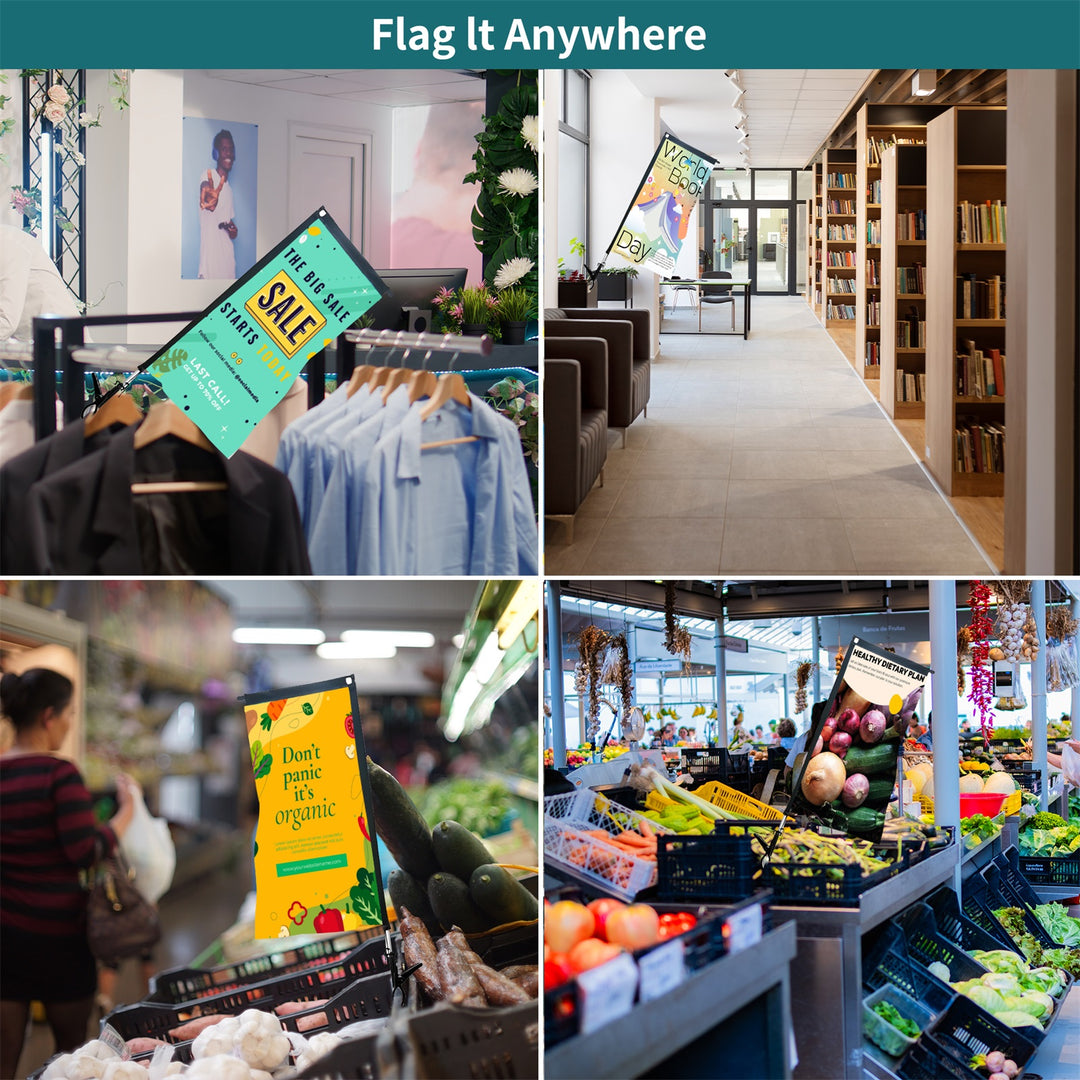 Custom Rectangle Clip Flags