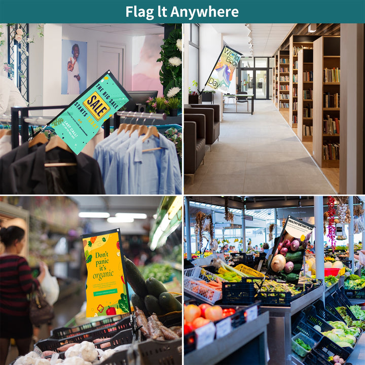 Custom Rectangle Clip Flags