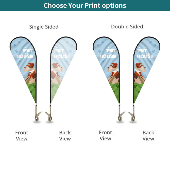 Custom Teardrop Clip Flags