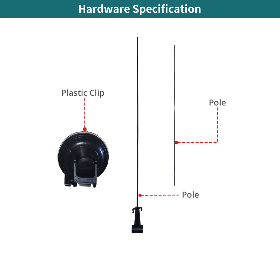 Custom Rectangle Suction Cup Flags