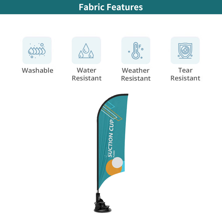 Custom Blade Suction Cup Flags